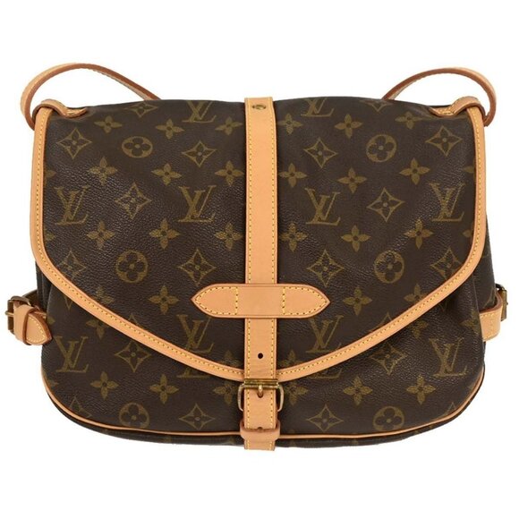 Louis Vuitton Monogram Saumur 30 Messenger Shoulder Bag M42256 AR8907 177560 - Picture 1 of 9